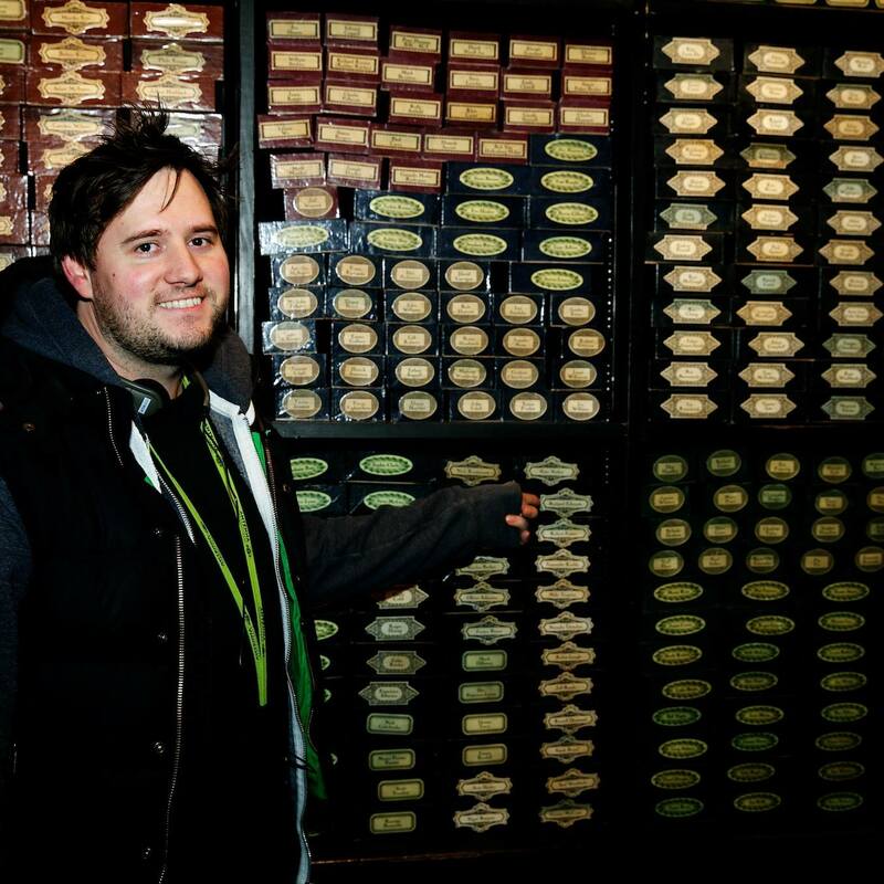 With my wand box at the Harry Potter Studio Tour